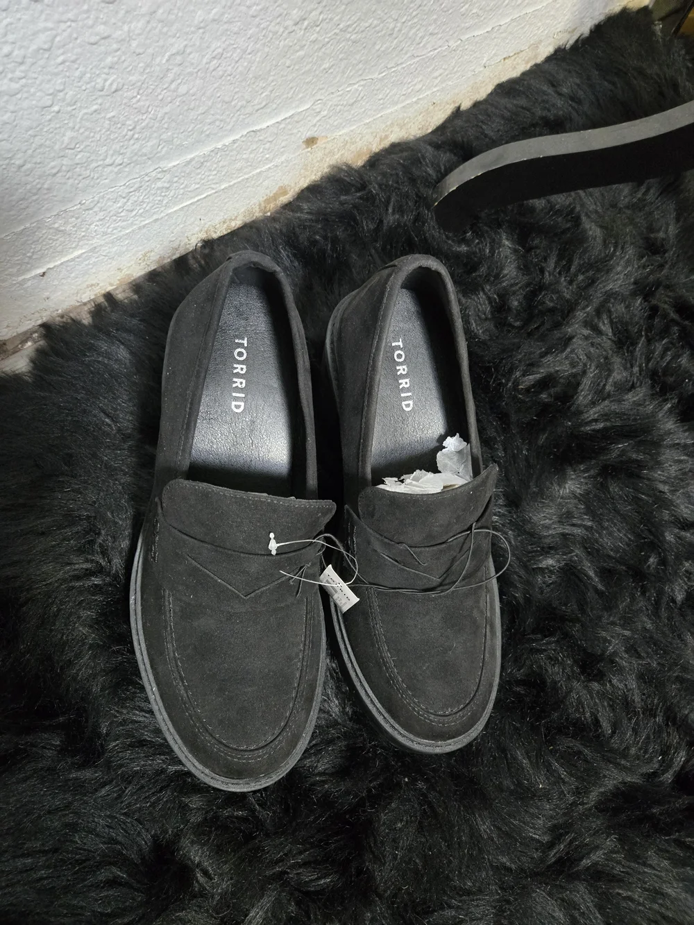 Torrid Women's Black faux Suede Loafers